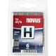 NOVUS tűzőgép kapocs "H"  6MM 2000 db ka