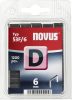 NOVUS tűzőgép kapocs "D"  6MM 1200 db