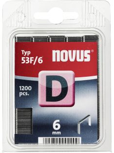 NOVUS tűzőgép kapocs "D"  6MM 1200 db