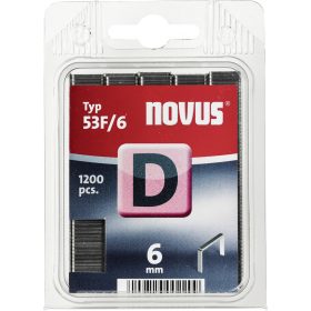 NOVUS tűzőgép kapocs "D"  6MM 1200 db