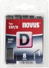 NOVUS tűzőgép kapocs "D"  8MM 1200 db