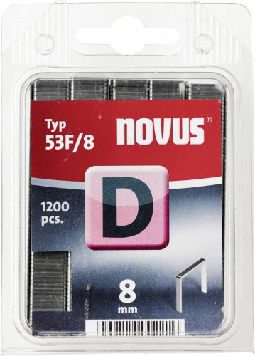 NOVUS tűzőgép kapocs "D"  8MM 1200 db