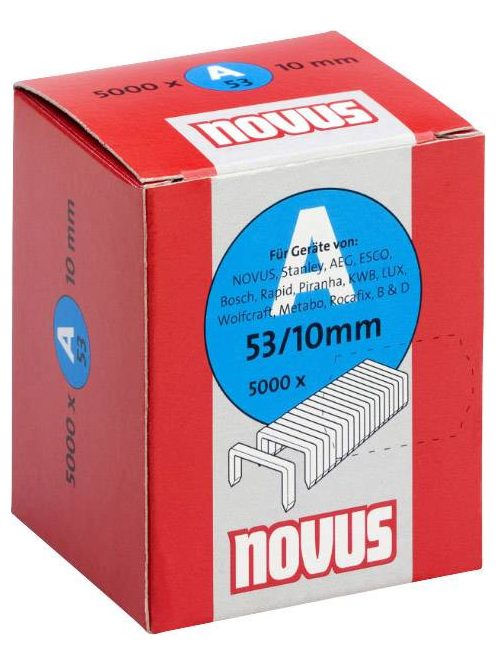 NOVUS tűzőgép kapocs "A" 10MM 5000 db