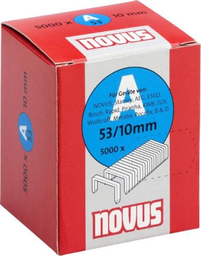 NOVUS tűzőgép kapocs "A" 10MM 5000 db
