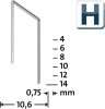 NOVUS tűzőgép kapocs "H"  6MM 5000 db ka