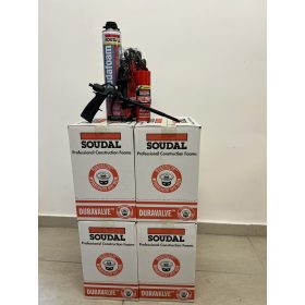 SOUDAL AKCIÓ purhab pisztolyos NYÁRI 48db + 3 AJÁNDÉK