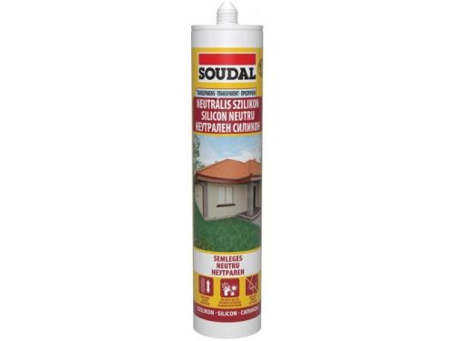 SOUDAL szilikon neutrális transparens 280ml 15db/doboz