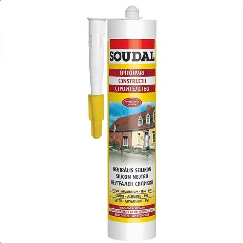 SOUDAL szilikon neutrális fehér 280ml 15db/doboz