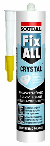 SOUDAL ragasztó FIX ALL CRYSTAL 290ml