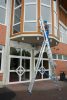 Krause Stabilo sokcélú létra lépcsőfunkcióval  3x12 fali vezető görgőkkel