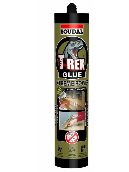 SOUDAL szerelő ragasztó T-REX EXTREME POWER GOLD 290ml