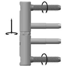 Ajtópánt 3D becsavarozható 15x95 MM 182R4GDAN