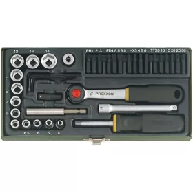 Dugókulcs készlet PROXXON 1/4" 38db CrVa