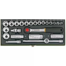 Dugókulcs készlet PROXXON 3/8" 24db CrVa