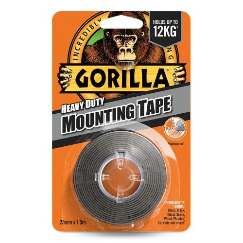 Gorilla Mounting Black kétoldalas ragasztószalag