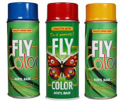 Fly Color spray RAL 3000 tűzpiros 400ml