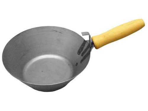 Kőműves serpenyő acél szegecselt 160mm