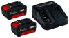 Einhell PXC Starter Kit szett 18V 3,0Ah (2akku+töltő)