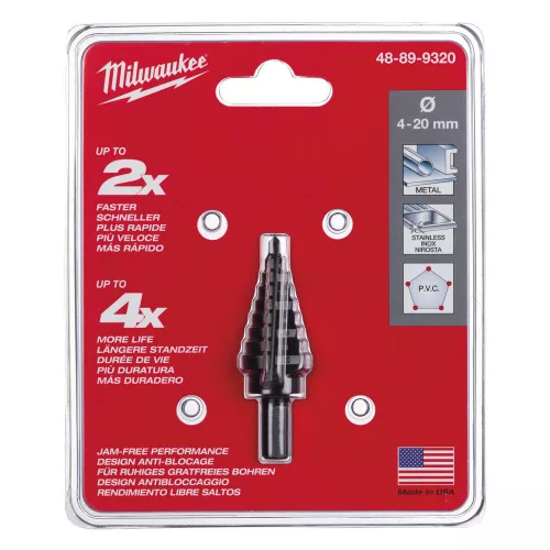 Milwaukee lépcsős fúró akkus gépekhez 4-20 MM