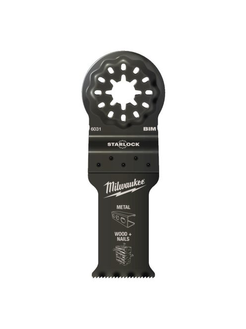 Milwaukee Multitool Starlock fűrészlap Bimetál (fém, fa + szeg) 28x47 mm