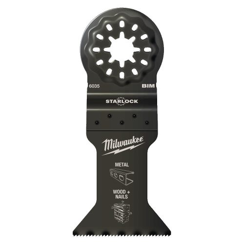 Milwaukee Multitool Starlock fűrészlap Bimetál (fém, fa + szeg) 43x47 mm