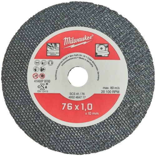 Milwaukee vágó korong  76x1 MM  5db/cs