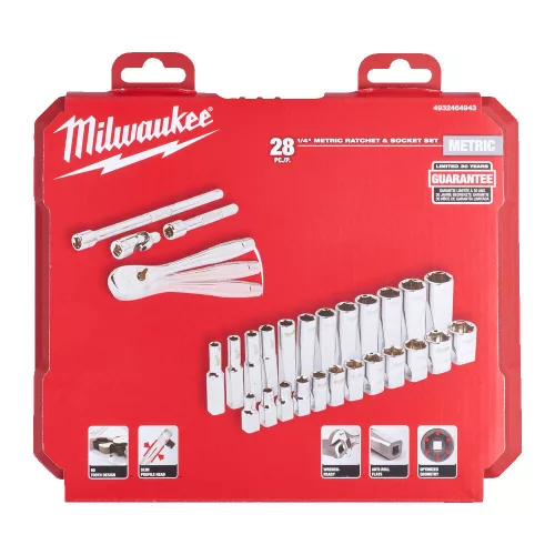 Milwaukee dugókulcs klt racsnis 1/4" 28r.