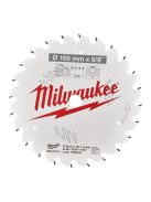 Milwaukee körfűrész tárcsa akkus géphez 165/6 1/2" 24 fog