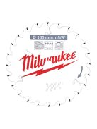 Milwaukee körfűrész tárcsa akkus géphez 165/6 1/2" 24 fog