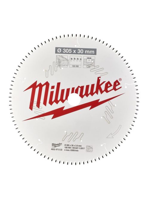 Milwaukee körfűrész tárcsa gérvágóhoz 216x30x2,4 Z24