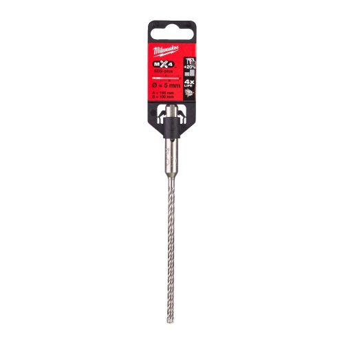 Milwaukee SDS Plus fúrószár MX4  4 élű  5 x265/200