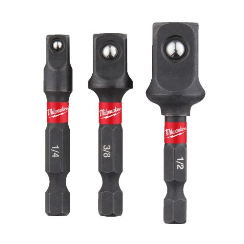 Milwaukee adapter klt. dugók. gépi befogás 1/4"-3/8"-1/2"