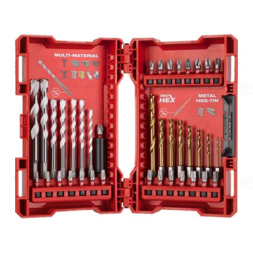Milwaukee bit+bitbefogású fúrószár készlet 39 db-os