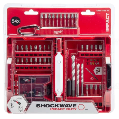Milwaukee bit klt shockwave 54 db-os + karabíneres bit klt. MEGSZŰNT!!!