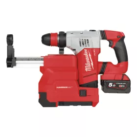   Milwaukee akkus fúrókalapács porelszívóval M18CHPXDE-502C + M18-28CPDEX FUEL