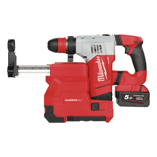Milwaukee akkus fúrókalapács porelszívóval M18CHPXDE-502C + M18-28CPDEX FUEL