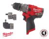 Milwaukee akkus Fuel ütvefúró csavarozó levehető tokmányú M12FPDXKITBULK-PACKOUT