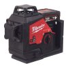 Milwaukee akkus lézer 360° 3 síkú zöld M12 3PL-401C