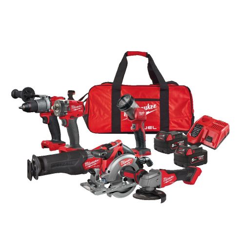 Milwaukee M18 FPP6L2-502B akkus erőcsomag táskával
