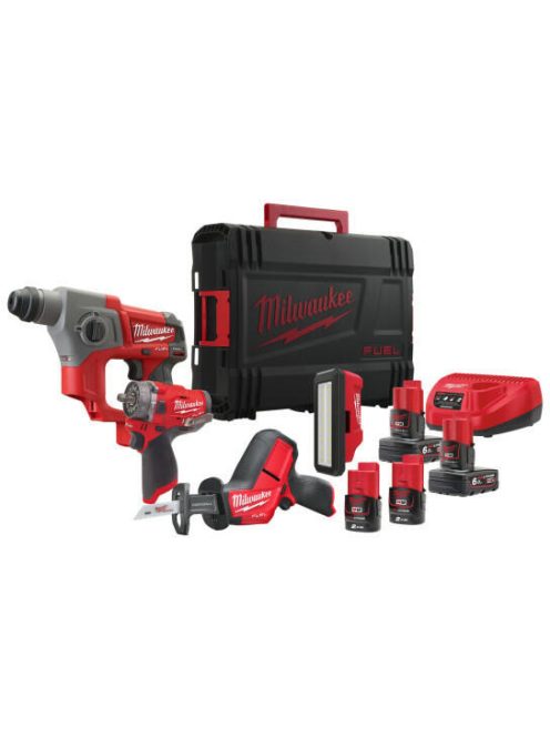 Milwaukee M12 FPP4C-624P akkus erőcsomag Packout kofferben