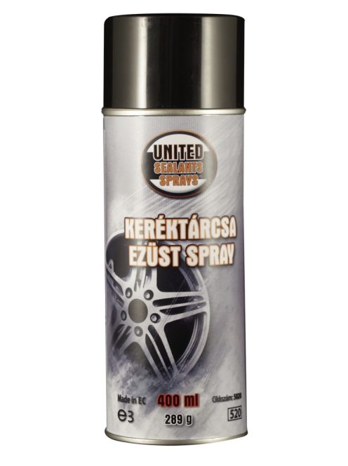 Spray keréktárcsa ezüst  400 ml