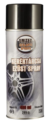 Spray keréktárcsa ezüst  400 ml
