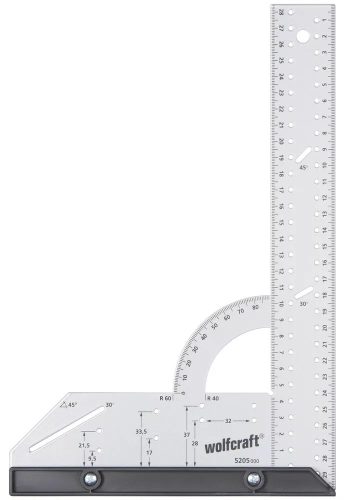 WOLFCRAFT szögvonalzó univerzális L300MM