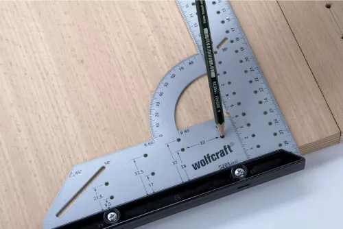 WOLFCRAFT szögvonalzó univerzális L300MM
