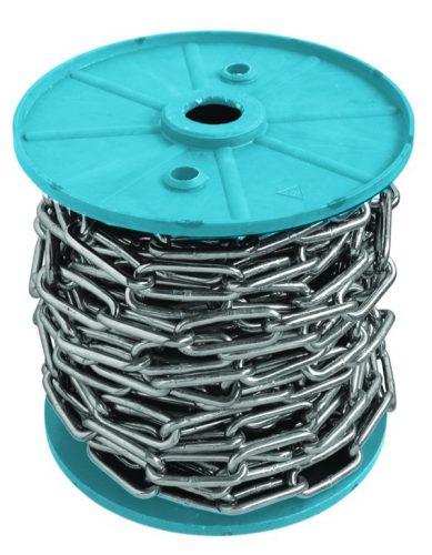 Lánc horganyzott hosszúszemű  2x8x26mm DIN5685C (50m/orsó)