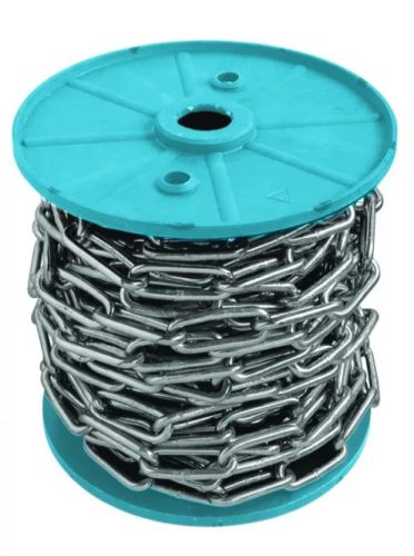 Lánc horganyzott hosszúszemű  3x12x32mm DIN5685C (50m/orsó)