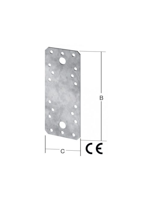 VORMANN perforált lemez nagy lyukkal   96x35x2,5mm