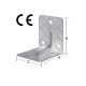 VORMANN derékszög lemez merevített 105x105x90x3mm