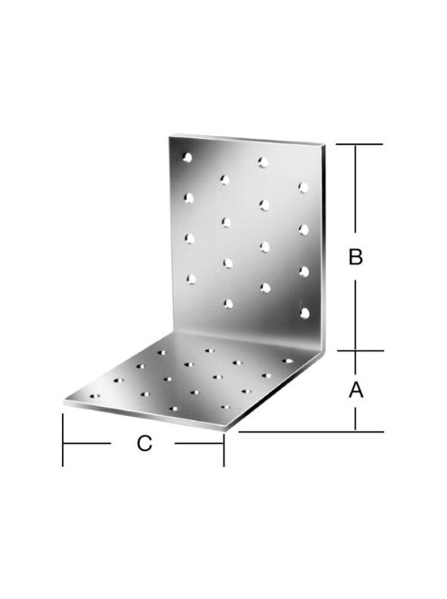 VORMANN derékszög lemez normál  60x60x60x2,5mm