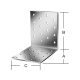 VORMANN derékszög lemez normál  80x80x80x2,5mm